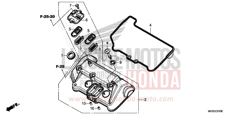 COUVERCLE DE CULASSE de Africa Twin DCT DARKNESS BLACK METALLIC (NH463) de 2020